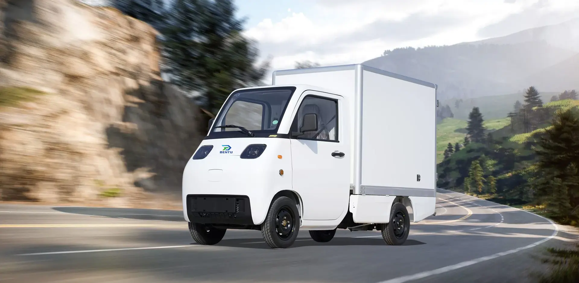 China EEC Mini Electric Vehicle Food Delivery Box 3KW Factory